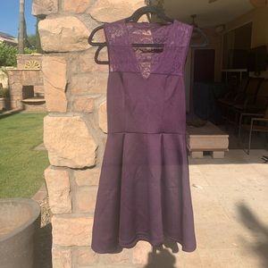 Charlotte Russe Plum Lace Dress